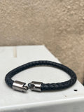 Thick Braided Leather Bracelets (size options)