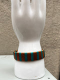 Wide Handwoven Raffia + Wire Bracelets (color options)