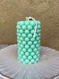 Bubbly Pillar Candle (color options)