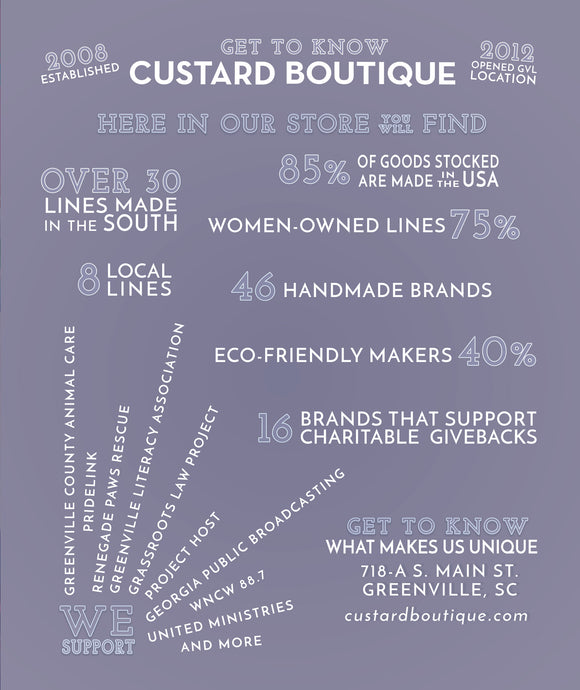 Cool Custard Facts (charities/give backs)