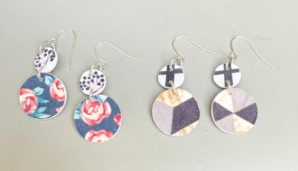 Simple Circle Earrings (color options)