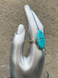 Vintage Zuni Turquoise Oval Ring