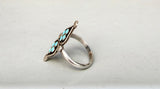 Turquoise Petal Ring