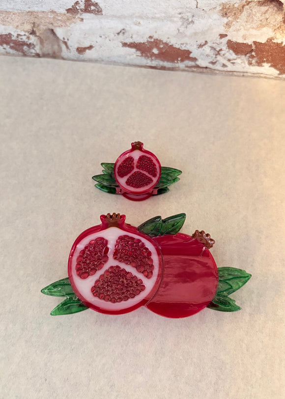 Pomegranate Hair Claw (size options )