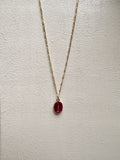 Red Virgin Mary Necklace