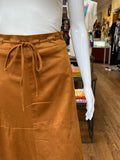 Faux Suede A-line Skirt