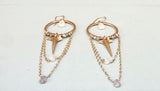 Spine + Chain Earrings