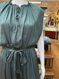 Green Satin Jumpsuit