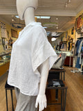 Linen Wide Sleeves Top (color options)