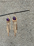 Planchette Amethyst Earrings