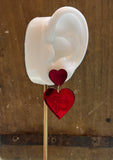 Acrylic FU Heart Dangles (color options)