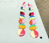 Long Circle Color Block