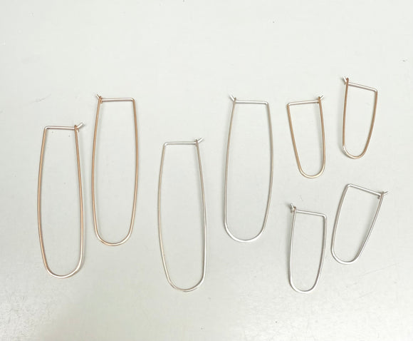 Valley Hoop Earrings (size + metal options)