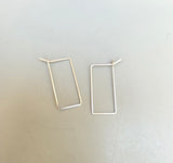 Rectangle Hoop Earrings (metal options)