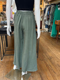 Linen Front Pocket Shirred Pants (color options)