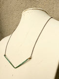 Patina Bar Necklace