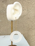 Vintage Frosted Lucite Earrings