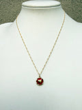 Paint + Heart Necklace (color + length options)