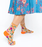Ditsy Floral Sheer Socks