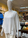 The Linen Button Hem Top (color options)
