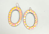 Hoop Enamel Earrings