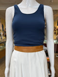 Tan Midi Width Wrap Belt