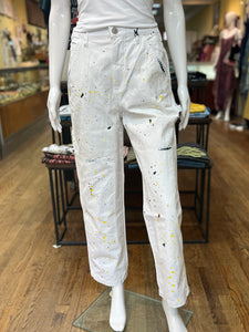 Paint Splatter Carpenter Jeans