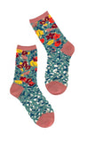 Tapestry Vines Sheer Socks