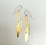 Drop Long Ascend Earrings (metal options)