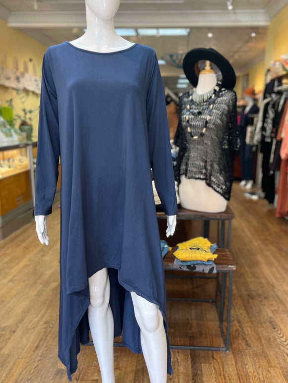 Long Sleeve Hi-Lo Dress (color options)