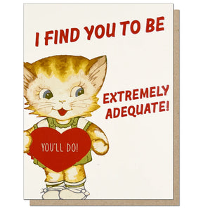 Adequate Valentine Card