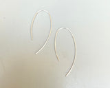 Oval Hook Threader Earrings (metal options)