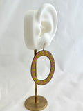 Hoop Enamel Earrings