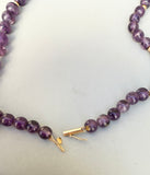 Vintage Amethyst Bead Necklace