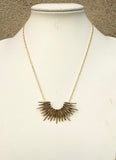 Half Radiant Sun Necklace