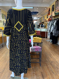 Joy Dress 3/4 Sleeve, Mustard
