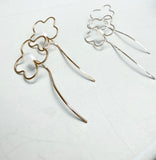 Flower Pearl Earrings (metal options)