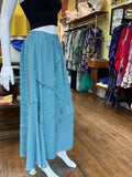 Linen Frayed Weave Maxi Skirt (color options)