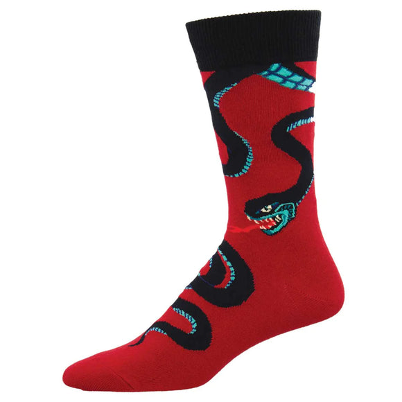 Red Big Snake Socks