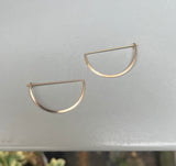 Crescent Earrings (metal options)