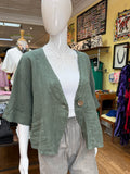 Linen One Button Blazer (color options)