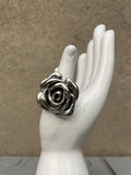 Vintage Sterling Rose Rings (size options)