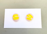 Line + Points Glass Stud Earrings (multiple options)