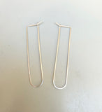 U Shaped Hoop Earrings (metal options)