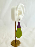 Teardrop Enamel Earrings