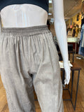 Gray Cotton Flap Pant