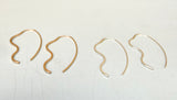 Wavy Threader Earrings (metal options)