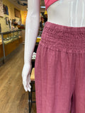 Linen Smock Waist Pants (color options)