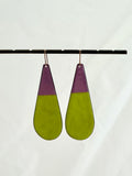 Teardrop Enamel Earrings