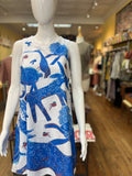 Blue Menagerie Art Dress (white)